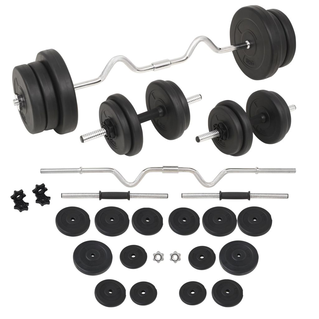 bar and dumbbell set